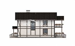250-002-Л Проект двухэтажного дома с мансардой, гараж, современный дом из кирпича Галич, House Expert