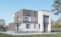 150-017-П Проект двухэтажного дома, недорогой дом из бризолита Буй, House Expert