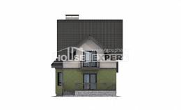 120-003-П Проект двухэтажного дома с мансардой, экономичный коттедж из арболита Кострома, House Expert