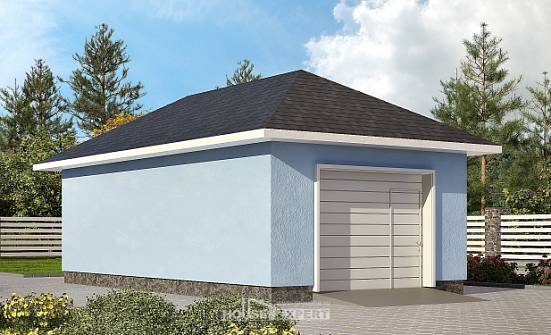 040-001-Л Проект гаража из поризованных блоков Кострома | Проекты домов от House Expert