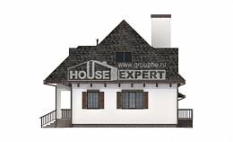110-002-Л Проект двухэтажного дома мансардой и гаражом, экономичный дом из газосиликатных блоков Буй, House Expert