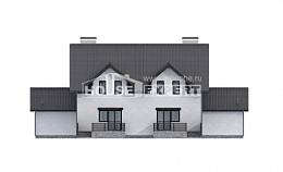 290-003-П Проект двухэтажного дома с мансардным этажом, современный дом из пеноблока Кострома, House Expert
