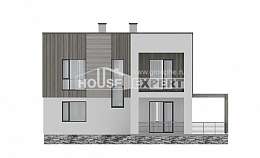 150-017-П Проект двухэтажного дома, уютный дом из блока Буй, House Expert