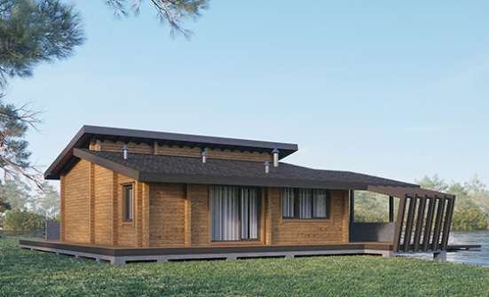 100-007-П Проект бани из дерева Нерехта | Проекты одноэтажных домов от House Expert
