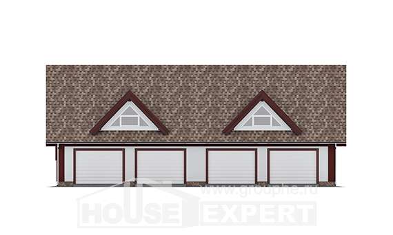 145-002-Л Проект гаража из теплоблока Шарья, House Expert