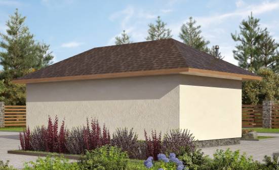 040-001-П Проект гаража из арболита Кострома | Проекты домов от House Expert